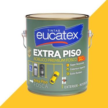 Imagem de Tinta Extra Piso Calçada Estacionamento 3,6L Eucatex - Amarelo