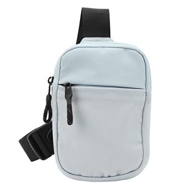 Imagem de Bolsa de Ombro para Homens, Bolsa de Alça Ajustável Com Vários Compartimentos Independentes Malha Respirável para Viagem para Corrida (Azul claro)