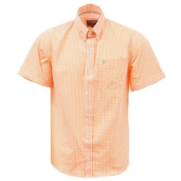 Imagem de Camisa Masculina Manga Curta Xadrez Laranja Tuff 37615