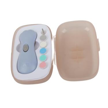 Imagem de ZJchao Baby Nail Trimmer, Electric Baby Nail Clipper File Kit, Safe No Hurt Anti Pinch Velocidade Ajustável para Recém-nascidos Criança Crianças Adultos Com 6 Grinding Heads LED Light, (BLUE)