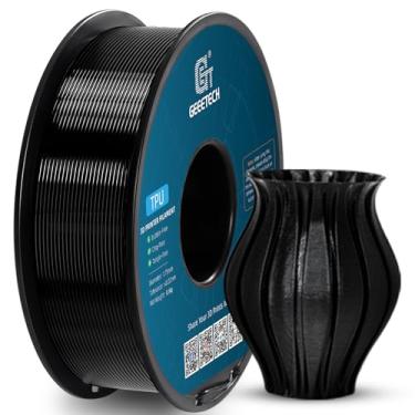 Imagem de Geeetech Filamento Tpu De 1,75 Mm, Carretel 500 G (1,1 Lb), 3D Flexível 95 A Com Alta Elasticidade, Precisão Dimensional ± 0,02 Compatível Maioria Das Impressoras Fdm, Preto