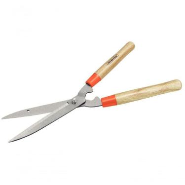 Imagem de Tesoura Para Cerca Viva E Grama Tramontina Com Em Aço Cabos De Madeira