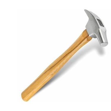 Imagem de LBH MARKET Martelo de condução de ferrador com cabo de madeira – Cabeça de aço balanceada de 30,5 cm de 340 g para ferradura, cuidados com cascos e ferramentas de ferrador para cavalos