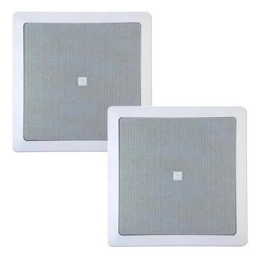 Imagem de Par Arandela Jbl Para Som Ambiente Acustica 25w 6co1q Quadrada, 6CO1Q 