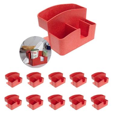 Imagem de 10Un Porta Guardanapo Sachê Divisórias Restaurante Vermelho