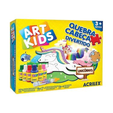 Imagem de Quebra Cabeça Acrilex Divertido Unicórnio