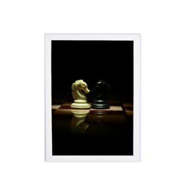 Imagem de GENÉRICO, Quadro Decorativo Jogo de Xadrez 33x24cm B8744