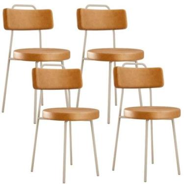 Imagem de Kit 04 Cadeiras Decorativas Estofada Sala Jantar Barcelona Arena L02 m