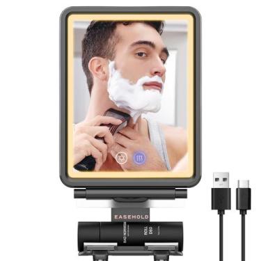 Imagem de Espelho de chuveiro EASEHOLD Fogless Heated LED de 3 cores