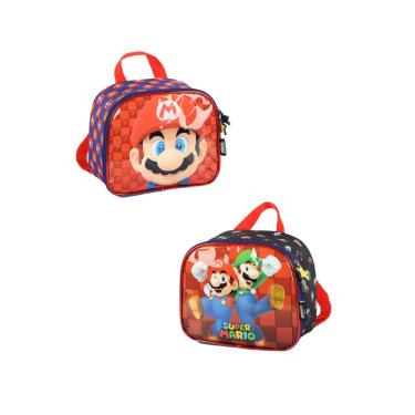 Imagem de Lancheira Infantil Escolar Luxcel Super Mario Bros LA41403MO