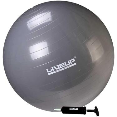 Imagem de Bola Suíça Premium 65 cm Cinza Liveup