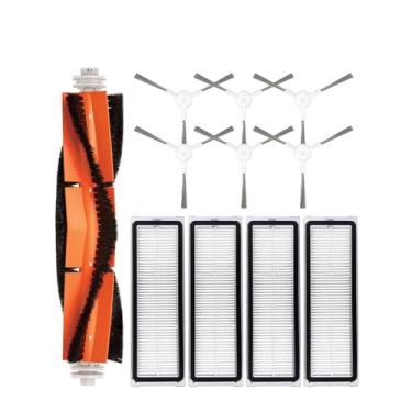 Imagem de Compatible With XMI Robot Vacuum S10+ / S10 Plus / B105 Accessories Main Side Brush Hepa Filter Mop Rag Cloth Spare Parts(Burgundy)