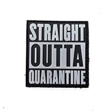 Imagem de Patch Straight Outta Quarantine brilha escuro