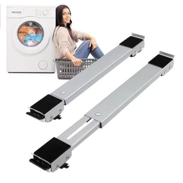 Imagem de Suporte com Rodinhas, Suporte de Base com Rodinha para Geladeira Fogão E Máquina de Lavar Lousa Base Carrinho Até 500kg Ajustável(Cinza)