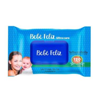 Imagem de Bebê Feliz Toalhas Umedecidas 120 Folhas - Bebe Feliz