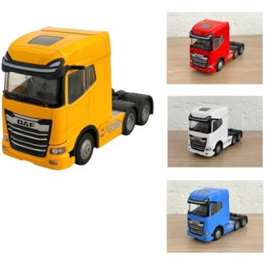 Imagem de Caminhão Miniatura Daf Xg Trucado Luz E Som (AMARELO)