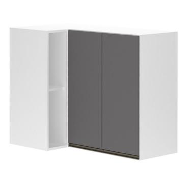 Imagem de Armário Canto Reto Conjugado 2 Portas C/Nicho Lateral Branco