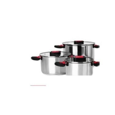 Imagem de Conjunto De Panelas Inox 3 Peças-Ce64