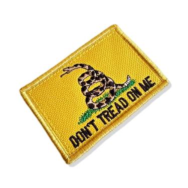Imagem de M0143-001 Don’t Tread On Me Patch Bordado 7,5×5 cm (B- Fecho de contato gancho.)
