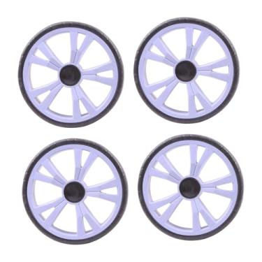 Imagem de YsXoWiui Conjunto de 4 Polias para Carrinho de Compras com Rolamento Duplo, Silenciosas E com Rodízios de EVA Práticos, para Uma única Roda.