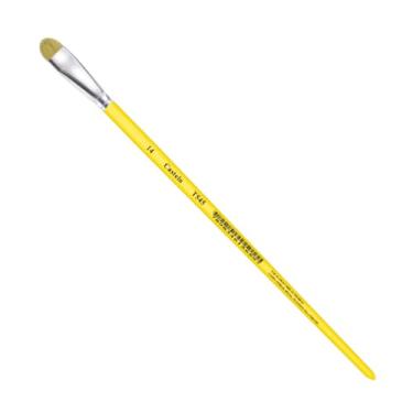 Imagem de Pincel Castelo Artístico Cerda Sintético Língua De Gato Cabo Longo Creme T545-14