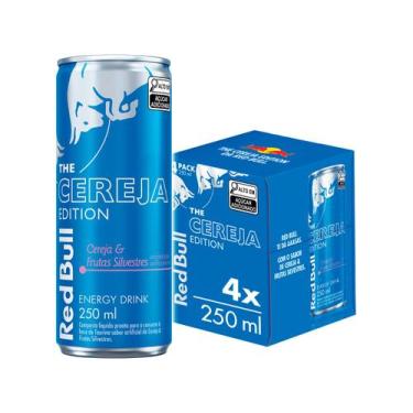 Imagem de Bebida Energética Red Bull Cere e Frutas Silvestres 250ml 4 Unidades, 