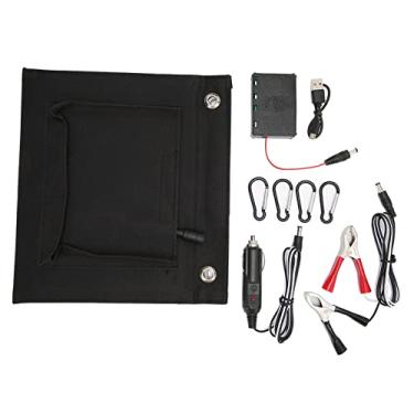 Imagem de FTVOGUE 25W 18V Painel Solar Dobrável Carregador Solar, Carregador USB Portátil de Alta Eficiência para Camping, Telefones Celulares, Bancos de Energia