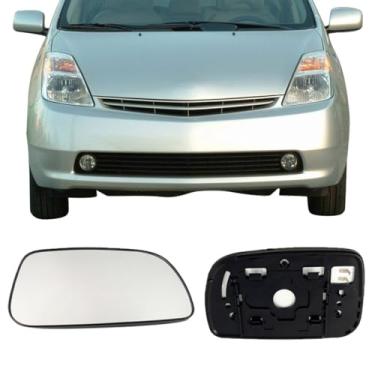 Imagem de Vidro de substituição do espelho lateral do passageiro para Toyota Prius 2004-2009, vidro retrovisor lateral direito aquecido externo automotivo para Toyota Prius 2004 2005 2006 2007 2008 2009