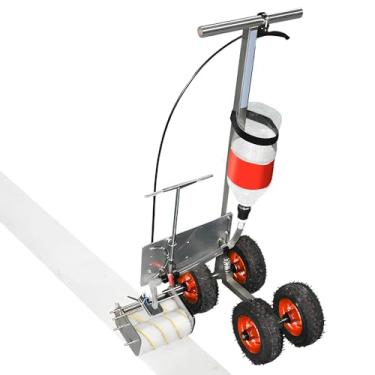 Imagem de BAUSATZ Máquina de marcação de linha, máquina de marcação de linha de pintura de concreto de campo, marcação funciona com tinta de marcação de estrada ou grama, aplicador de marcação de faixa com