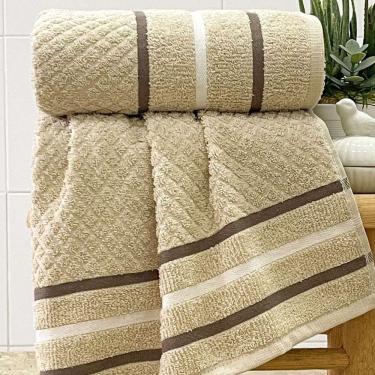 Imagem de Toalha Banhão Verona Fio Penteado 75x150 Bege