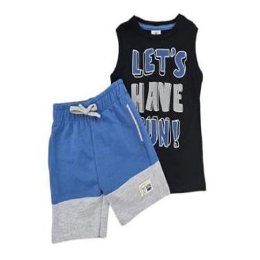 Imagem de Conjunto Camiseta Regata Machão E Bermuda Bi Color-Masculino