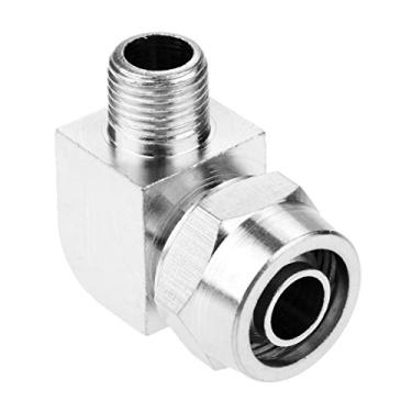 Imagem de 1/8"1/4" 3/8"1/2" thread o cotovelo pneumático encaixes rápidos conector de acoplador de acoplador de acoplador rápido Adaptador de conector 4mm-12mm YYDFPIIA (Color : PL12 01)