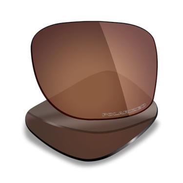 Imagem de Mryok Lentes de reposição polarizadas Plus para óculos de sol Arnette Dibs AN4169 58 mm, HD Polarized, proteção UV, resistente a impactos e ajuste perfeito - marrom bronze