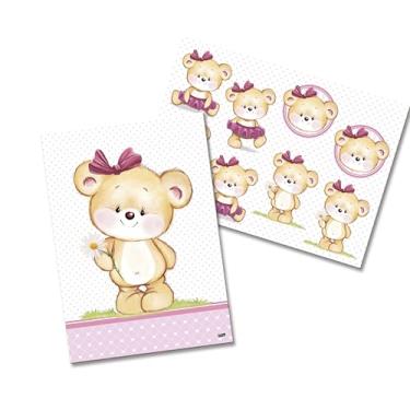 Imagem de Kit Decorativo Ursinha Rosa Festcolor 1und
