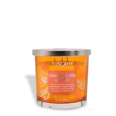 Imagem de Tuscany Candle Sândalo + Chai: Vela perfumada de fava de baunilha, 340 g — Coleção Painters' Palette