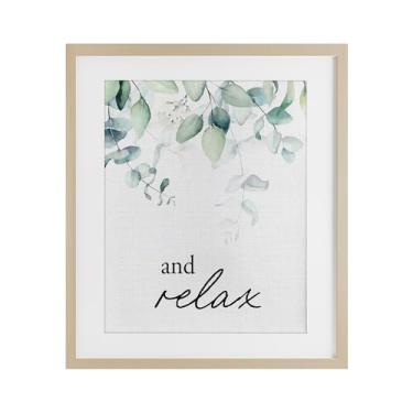 Imagem de Stupell Industries And Relax Minimal Herbs Birch Impressão emoldurada sob vidro, design por Lettered and Lined, 16 x 13