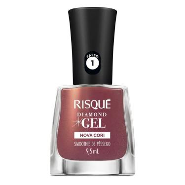 Imagem de Esmalte Risqué Diamond Gel Nova Cor Smoothie de Pêssego 9,5ml