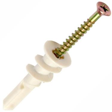 Imagem de Bucha Auto Atarraxante Com Parafuso 13x38mm Com 20 Unidades - Bap-31 - Fixtil