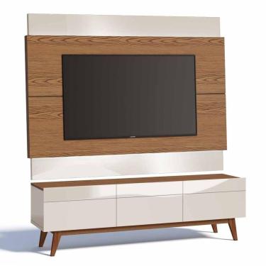 Imagem de Rack Com Painel Classic 3g 1.8 Freijó Com Off White - Imcal Móveis