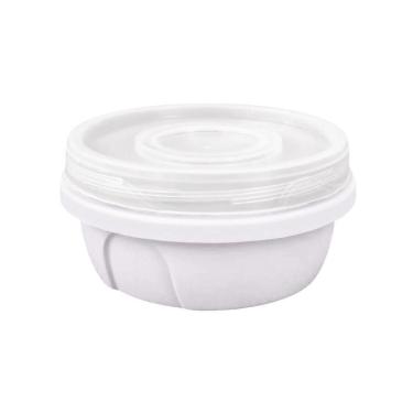 Imagem de Pote Redondo Com Tampa Rosca De 400 Ml Branco