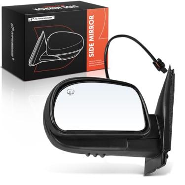 Imagem de A-Premium Espelho retrovisor elétrico lateral do motorista - compatível com Chevrolet Trailblazer 2006-2008 e Isuzu Ascender 2006-2008 - Espelho retrovisor externo externo dobrável manual aquecido