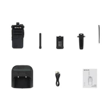 Imagem de Rádio Comunicador Retevis RB626 De Longo Alcance 3W Carregamento USB C