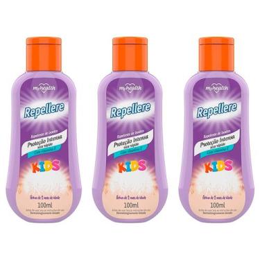 Imagem de Kit 3x Repelente de Insetos e Mosquitos Repellere Kids Infantil 100ml 