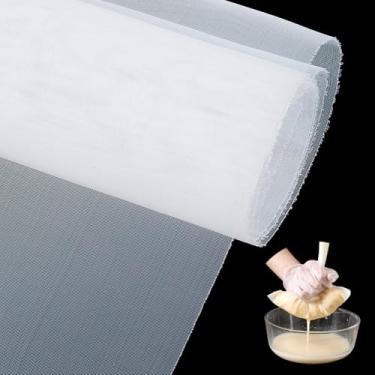 Imagem de BENECREAT Filtro de malha de nylon 80, malha de tecido de impressão de 2,2 metros, pano de filtro de folha de rede tecida para pintura caseira jardinagem