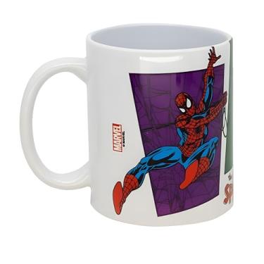 Imagem de Zona Criativa - Caneca Pop – Spiderman – 350ml | Porcelana com Estampa Oficial Marvel, Criativa e Funcional, Ideal para Fãs do Amigo da Vizinhança, Homem Aranha