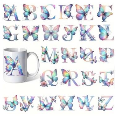 Imagem de F04C24K01 UV DTF Cup Wraps Inverno UV DTF Transferência Adesivo Impermeável para Copos de Vidro, Mobiliário, Artesanato DIY, Adesivos de Transferência para DIY Garrafa de Água Laptop Decalque Madeira