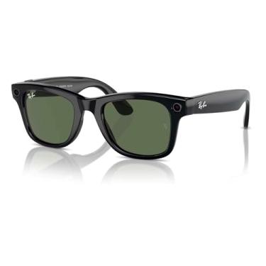 Imagem de Óculos de Sol Smart Ray-Ban Meta Wayfarer RW4006 - Shiny Black/G-15 Green