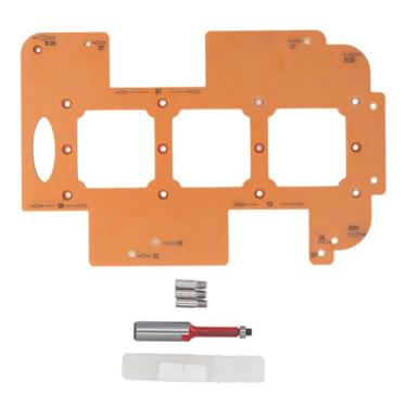 Imagem de WALFRONT Modelos de Roteador, Modelo de Raio de Canto para Carpintaria, Localizador Rápido 3 Em 1, Design para Corte Eficiente, Molde de Plásticos de Engenharia