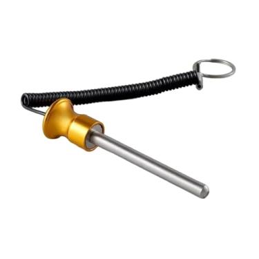 Imagem de Pegciuho Pino de 8 Mm para Empilhamento de Pesos para Acionamento Por Força em Máquinas de Cabo, ouro