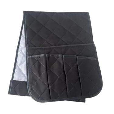 Imagem de Ｂｅｓｇａ Organizador de apoio de braço de sofá, suporte para controle remoto de TV, à prova d'água e antiderrapante, ideal para poltronas e sofás. Também, Preto